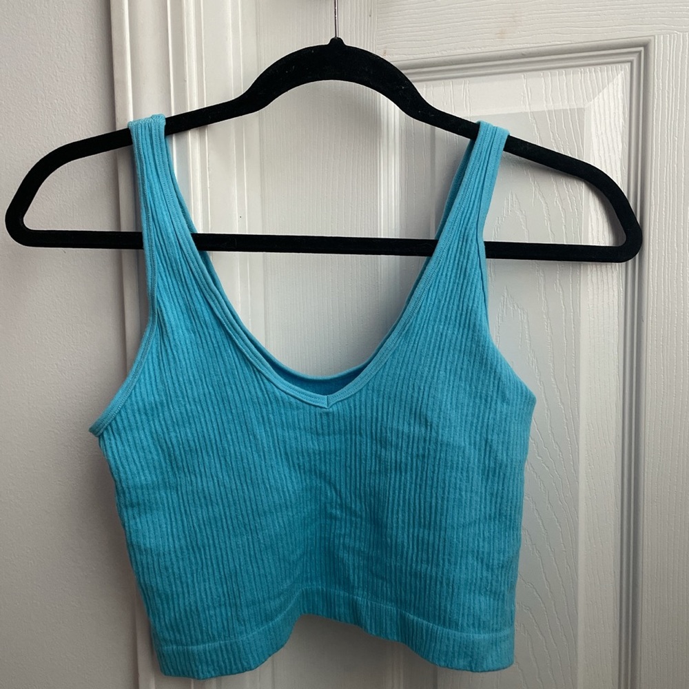 Blue Seamless Urban Tank